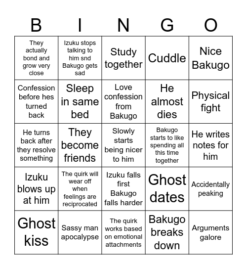 The way you used to do Bingo Card