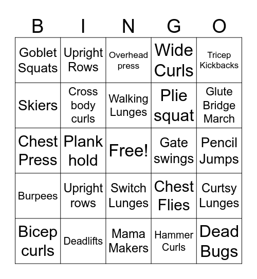 SLAM Bingo Card