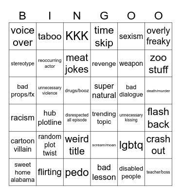tomorrow teachings bingo Card