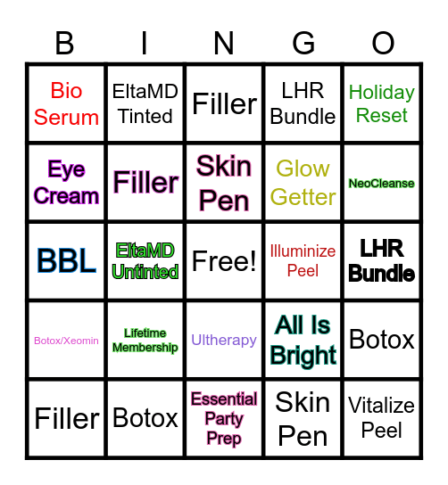 Colleyville Bingo Card