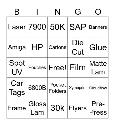 2024 Xymoprint Thanksgiving Bingo Card