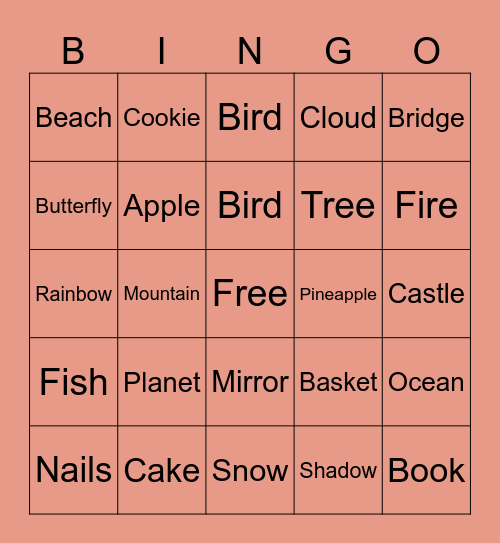 BRISTIK Bingo Card