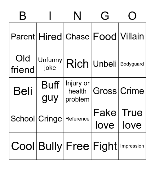 Msa Bingo Card