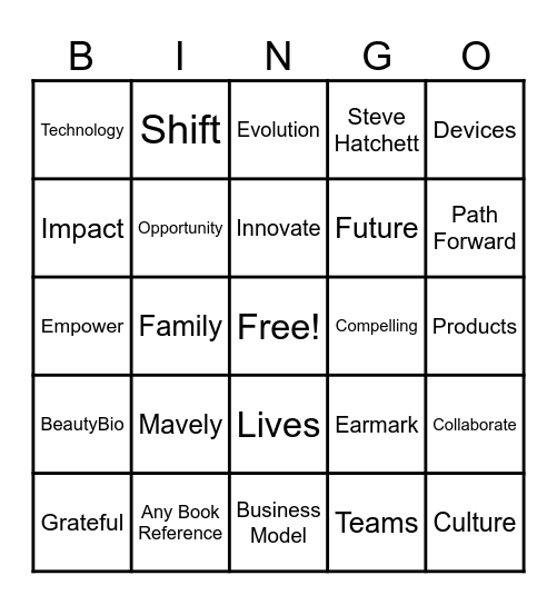 Town Hall | NOVEMBER Bingo Card