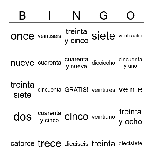 Bingo Card