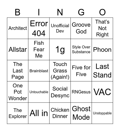 Bingo Card