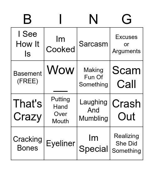 Dylaan Bingo Card