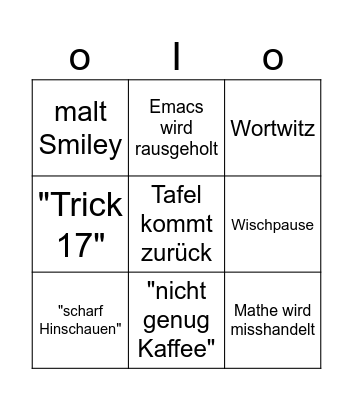 MMP Dr. Voigt Bingo Card