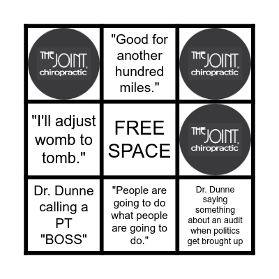 The Joint Bingo Card