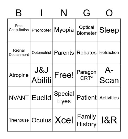TREEHOUSE EYES BINGO Card