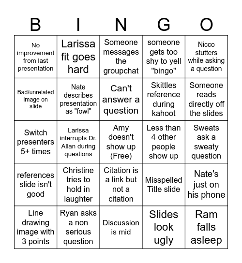 Bingo Card