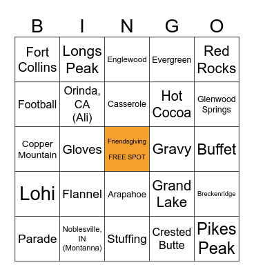 Heinrich Friendsgiving Bingo Card