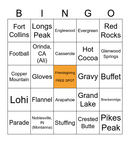 Heinrich Friendsgiving Bingo Card