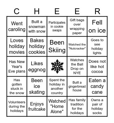 HOLIDAY BINGO Card