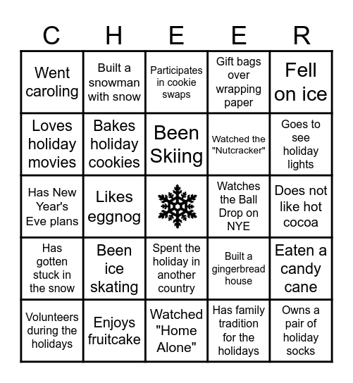 HOLIDAY BINGO Card