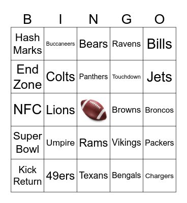 SPORTS Bingo Card