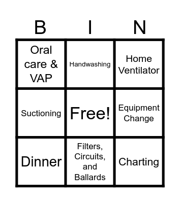 Safety Station Bingo Card