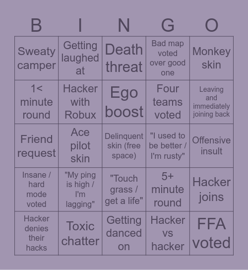 Arsenal bingo v2 Bingo Card