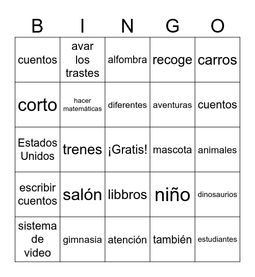 Somos iguales, somos diferentes Bingo Card