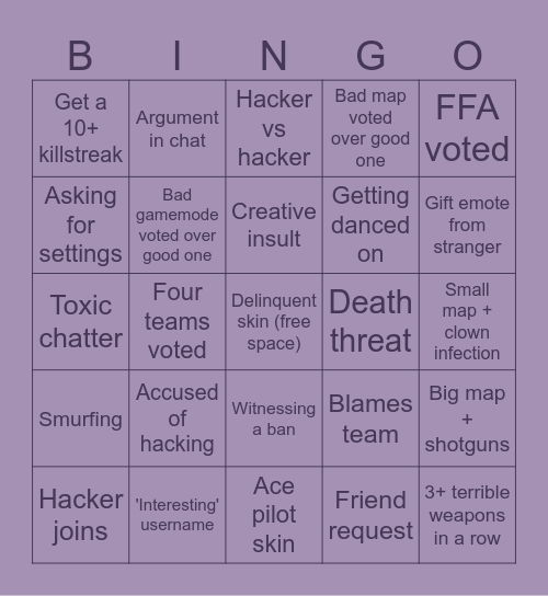 Final arsenal bingo (for now) Bingo Card