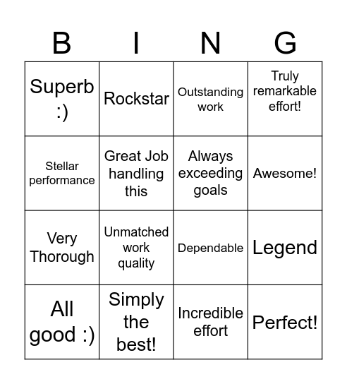 VA Bingo Card