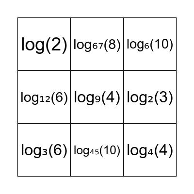 Thanksgiving Bingo Card