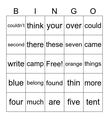 NATURE NEIGHBOURS Bingo Card