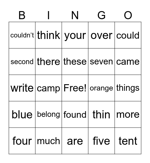 NATURE NEIGHBOURS Bingo Card