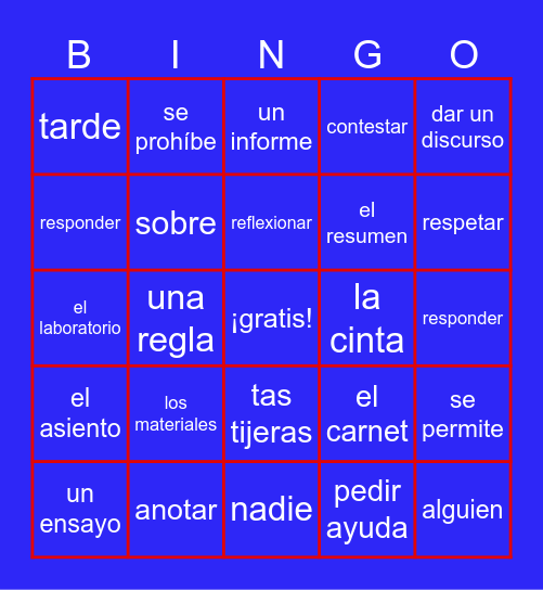 LOTERIA Bingo Card