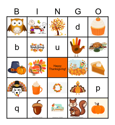 Ingram Micro Thanksgiving Bingo Card