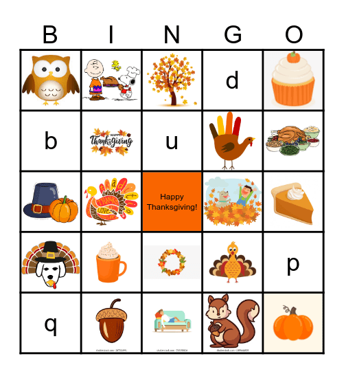 Ingram Micro Thanksgiving Bingo Card