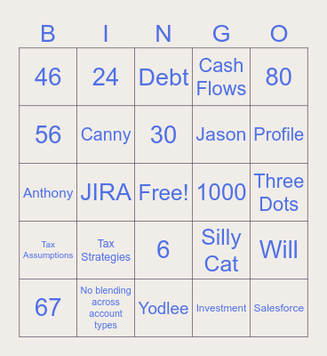 RC Bingo Card