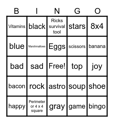 Bingo Card