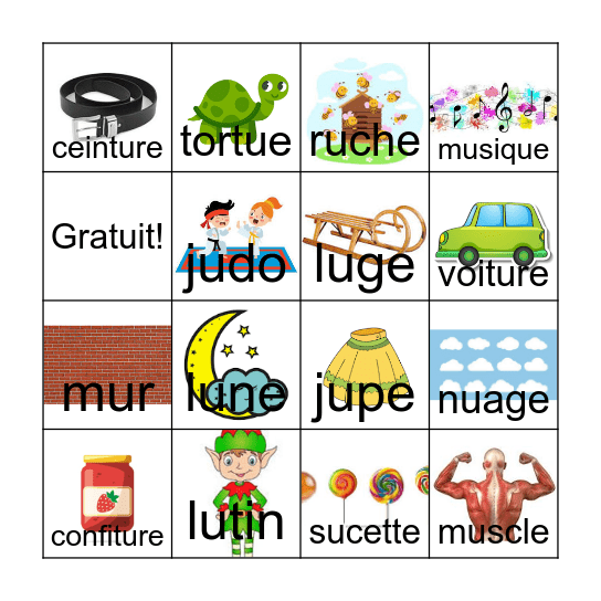 Bingo du son U Bingo Card