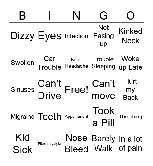 BUS DEPOT Bingo Card