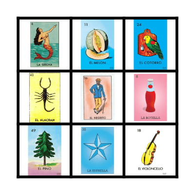 Loteria Bingo Card