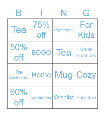 Black Friday Bingo! Bingo Card