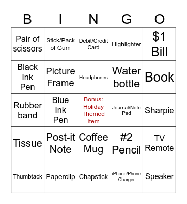 SAAP End of Year Bingo Card