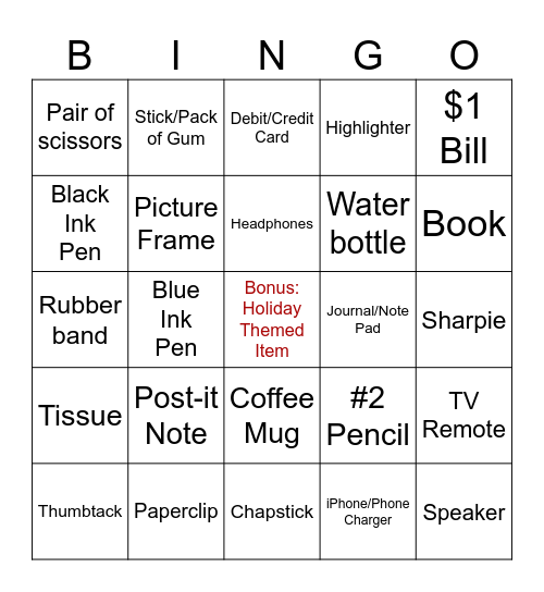 SAAP End of Year Bingo Card