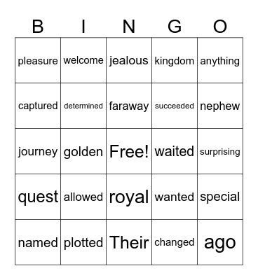 3rd Grade Bingo Card