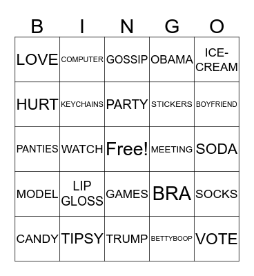 GO MODE Bingo Card