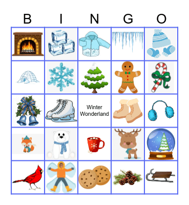 Winter Bingo Card