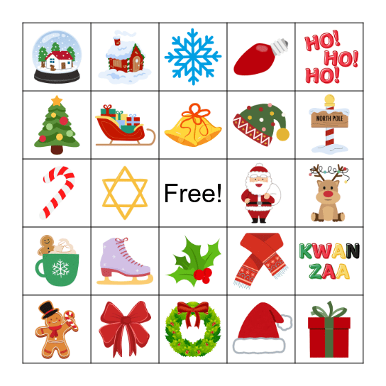 HOLIDAY BINGO Card