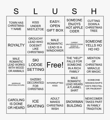 Countdown to Christmas Bingo Card