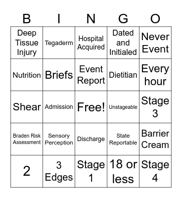 HAPI Bingo Card
