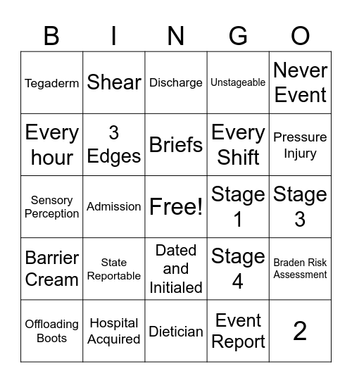 HAPI Bingo Card