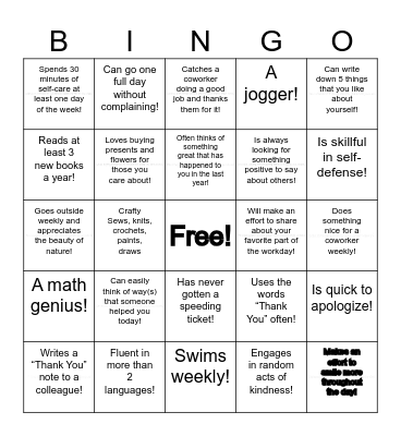 WELLNESS     B I N G O Bingo Card