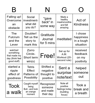 Orange Frog Bingo! Bingo Card