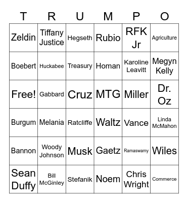 Betting on the Clown Car Bingo Card