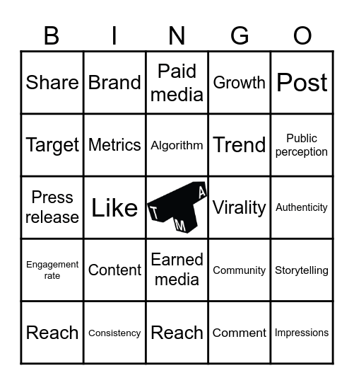 Marketing Bingo Card